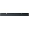 vidaXL Floating Shelf Set of 2 Black Tempered safety glass, Zinc alloy