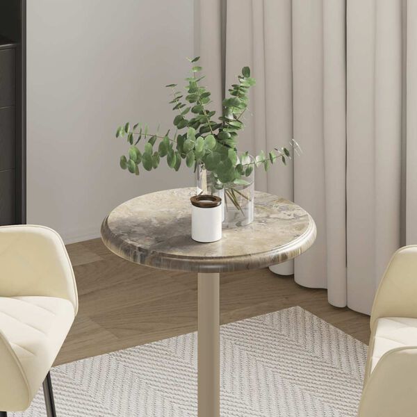 vidaXL Table Top Gray &Oslash;15.7"x1" Marble