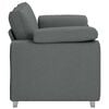 vidaXL Sofa Dark Grey 62.99 x 30.31 x 32.28 in Fabric