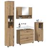vidaXL Bathroom Furniture Set 4 pcs artisan oak Engineered wood