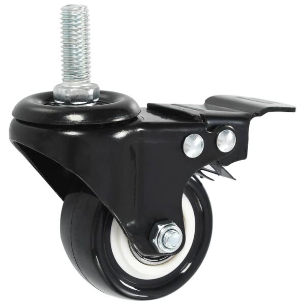 vidaXL 8 pcs Swivel Casters with Brakes 1.97 "
