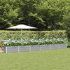 vidaXL Planter Light Grey 480 x 50 x 45 cm Galvanised Steel