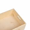 vidaXL Wooden Box Natural Solid pine wood Medium Storage Box