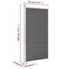 vidaXL Fence Panel WPC 37.4x73.2" Grey