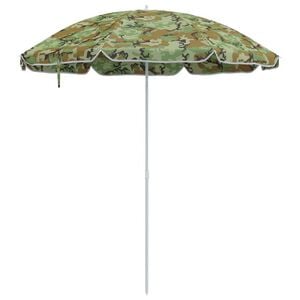 vidaXL Beach Parasol Camouflage 161 x 193 cm Polyester
