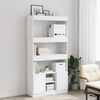 vidaXL Highboard White Engineered wood Tall Highboard Rectangular