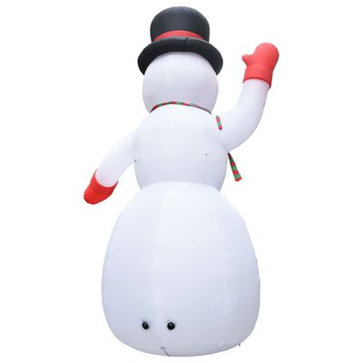 vidaXL Christmas Inflatable Snowman with LED IP44 236.2" XXL