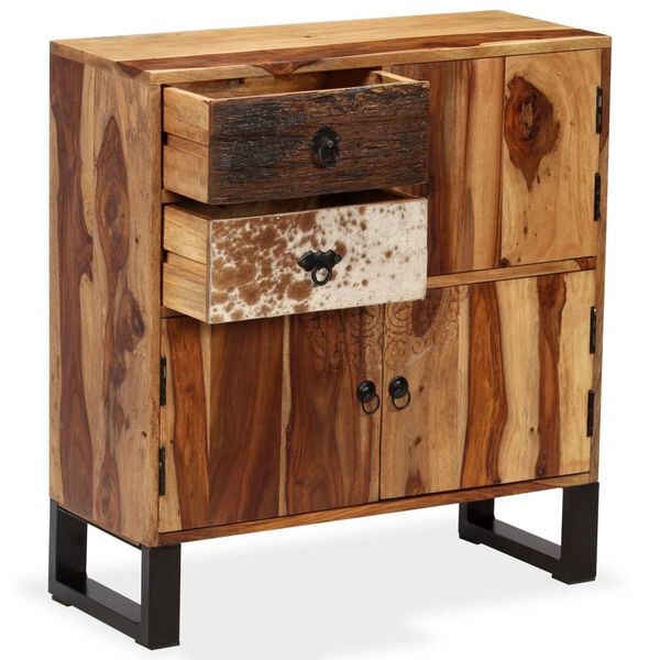 vidaXL Sideboard Solid Acacia Wood 27.6"x11.8"x31.5"