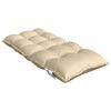 vidaXL Lowback Chair Cushion Set of 4 Beige Oxford fabric (100% polyester)