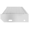 vidaXL Grate Step Silver Galvanized Steel 31.5 x 9.4 x 2.8 in
