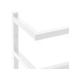 vidaXL Towel Rack White Steel 9.4 in x 4.7 in x 37.8 in Towel Rack