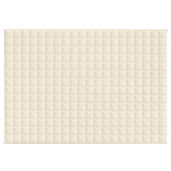 vidaXL Weighted Blanket Light cream