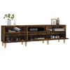 vidaXL TV Cabinet Smoked oak Engineered wood Large TV Cabinet