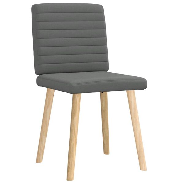 vidaXL Dining Chair Set of 2 Dark Grey