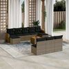 vidaXL Garden Sofa Set Grey
