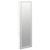 vidaXL Mirror Jewelry Cabinet White