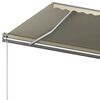 vidaXL Retractable Awning Blue and White Aluminum, Polyester Large