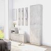 vidaXL Hallway Unit Concrete Gray 39.4"x9.8"x30.1" Engineered Wood