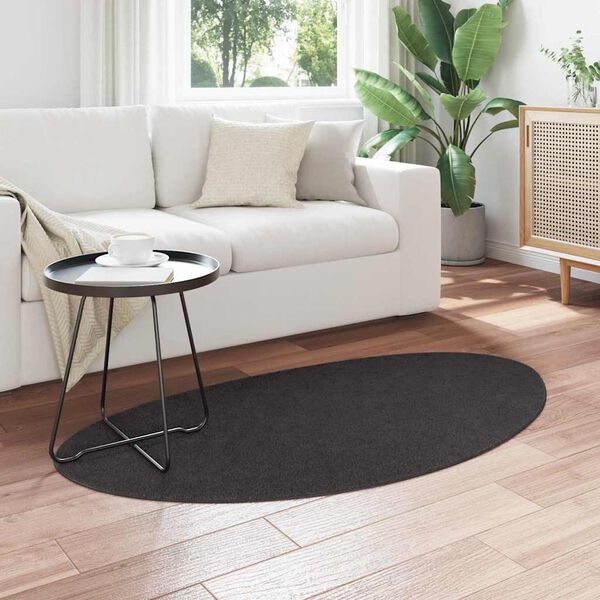 vidaXL Carpet Folding HUARTE Anthracite 31.50 x 59.06 in Polyester