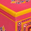 vidaXL Sideboard Multicolor with pink base Solid mango wood