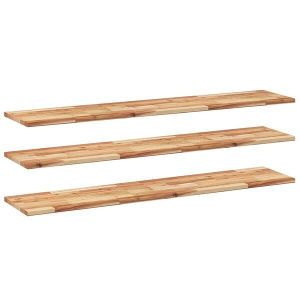vidaXL Floating Shelves 3 pcs 55.1x11.8x0.8" Oil Finished Solid Wood Acacia