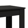 vidaXL Bar Table Black Engineered wood 20.1x19.7x40.7 in Simple