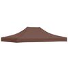 vidaXL Party Tent Roof 13.1x9.8' Brown 2.95 oz/ft&sup2;