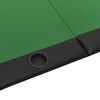 vidaXL Poker Tabletop Green Engineered wood, felt, faux leather Large
