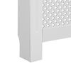 vidaXL Radiator Cover White 44.1"x7.5"x32.1" MDF