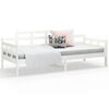 vidaXL Day Bed White Solid pine wood, plywood Twin