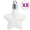 vidaXL Christmas Bauble Set Set of 111 White Polystyrene (PS)