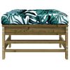 vidaXL Garden Footstool Pine Impregnated pine wood Small Modular