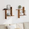 vidaXL Wall Shelf Old Wood Engineered Wood Medium Wall Shelf