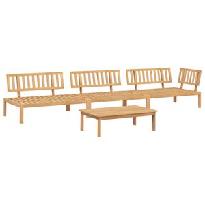 vidaXL Pallet Sofa Set Natural Wood Solid Acacia wood Large Modular