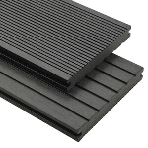 vidaXL WPC Solid Decking Boards with Accessories 32.8 '² 13.1 ' Grey (4x45012)