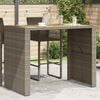vidaXL Garden Bar Table Grey