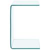 vidaXL Side Table Clear Tempered glass 15.7x15.7x23.6 in Tough