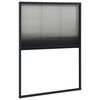 vidaXL Window Screen Anthracite Aluminum frame, Fiberglass mesh
