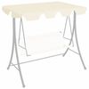 vidaXL Replacement Canopy for Garden Swing Cream 74"/66.1"x57.1"/43.3"