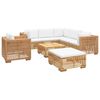 vidaXL Garden Lounge Set Cream white