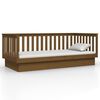 vidaXL Day Bed Honey brown Solid pine wood 35.4 x 79 in mattress size