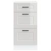 vidaXL Kitchen Base Cabinet High gloss white Engineered wood Compact