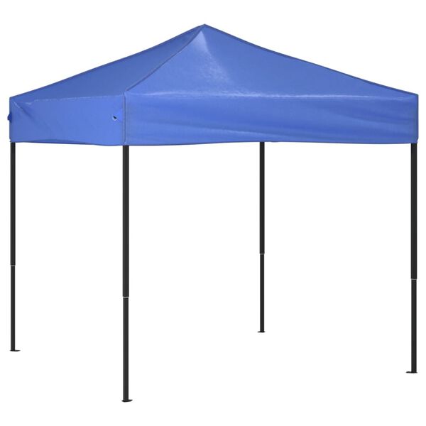 vidaXL Party Tent Blue 210D oxford fabric with silver coating 6.6 x 6.6 ft