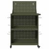 vidaXL Tool Trolley Olive green 65 x 35 x 111 cm Cold-rolled steel
