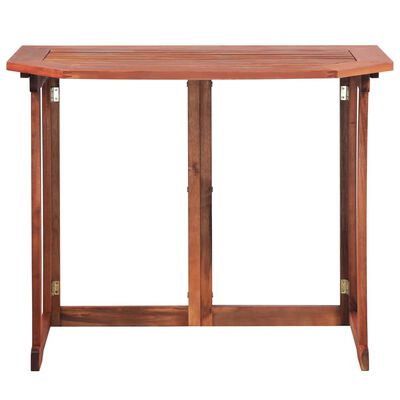 vidaXL Bistro Table 35.4"x19.7"x29.5" Solid Acacia Wood
