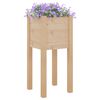 vidaXL Planter Set of 2 Pine Solid pinewood 12.2 in x 12.2 in x 27.6 in