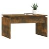 vidaXL Coffee Table Smoked Oak Engineered Wood Medium Durable