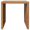 vidaXL Garden Side Table Brown 45 x 42.5 x 45 cm Solid teak wood