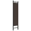 vidaXL 6-Panel Room Divider Brown 94.5"x78.7" Fabric