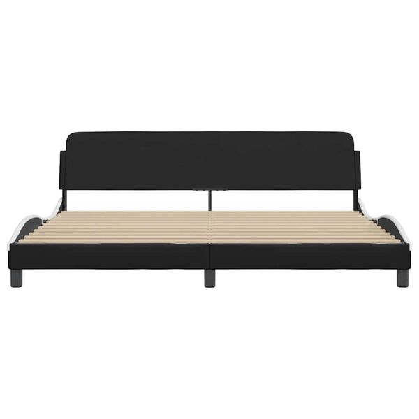 vidaXL Bed Frame Black and White